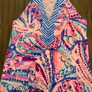 Lilly Pulitzer Vibrant Pink and Blue Kids One Piece